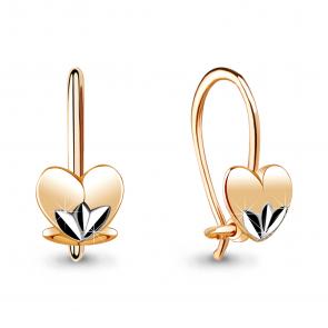 Золотые серьги AQUAMARINE 30924 фото