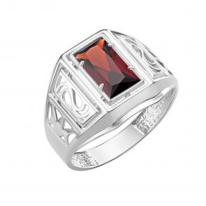 Серебряное кольцо Караваевская ювелирная фабрика с гранатом 31-0253-s-Г фото