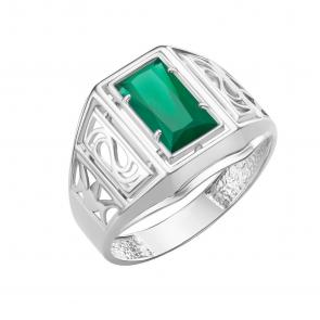 Серебряное кольцо Караваевская ювелирная фабрика с ониксом 31-0253-s-О фото