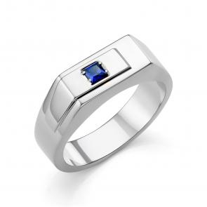 Серебряное кольцо Караваевская ювелирная фабрика с гидротермальным сапфиром 31-0310-s-С фото