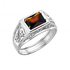 Серебряное кольцо Караваевская ювелирная фабрика с гранатом 31-0317-s-Г фото