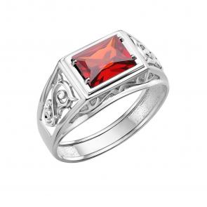 Серебряное кольцо Караваевская ювелирная фабрика с кварцем 31-0317-s-Р фото