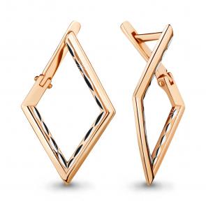 Золотые серьги AQUAMARINE 31162 фото