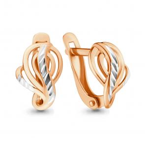 Золотые серьги AQUAMARINE 31645 фото