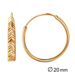 Золотые серьги AQUAMARINE 32074 фото