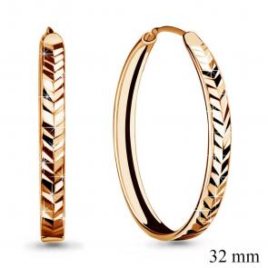 Золотые серьги AQUAMARINE 32082 фото