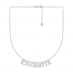 Серебряное колье Елизавета TALANT 33-72-0000-16072 фото