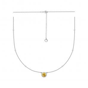 Серебряное колье TALANT с фианитом 33-7М-0005-17443 фото