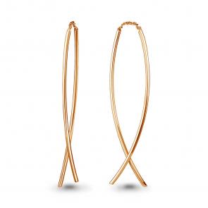 Золотые серьги AQUAMARINE 33344 фото