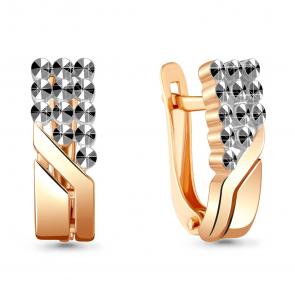 Золотые серьги AQUAMARINE 33812 фото