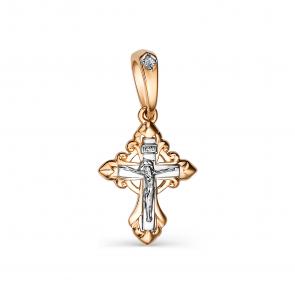 Золотая подвеска АЛЬКОР с бриллиантом 34018-100 фото