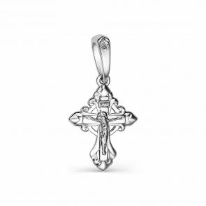 Подвеска из белого золота АЛЬКОР с бриллиантом 34018-200 фото