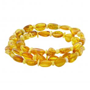 Браслет на металлической струне ИП Шавкунов ИН из янтаря 34121100 фото