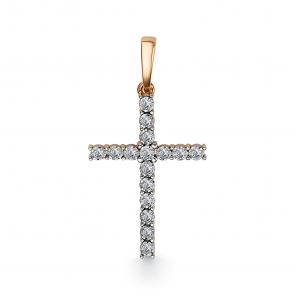 Золотая подвеска АЛЬКОР с бриллиантом 34185-100 фото