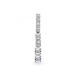 Подвеска из белого золота АЛЬКОР с бриллиантом 34201-200 фото