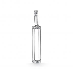 Подвеска из белого золота АЛЬКОР с бриллиантом 34223-200 фото