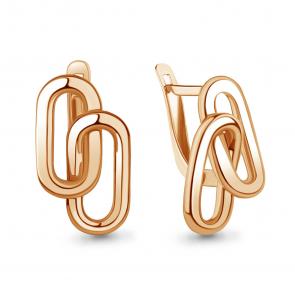 Золотые серьги AQUAMARINE 34416 фото