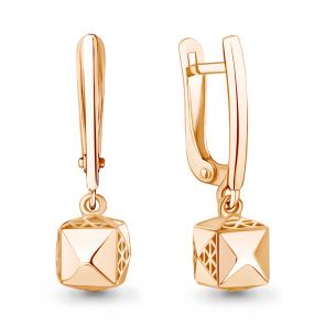 Золотые серьги AQUAMARINE 34757 фото