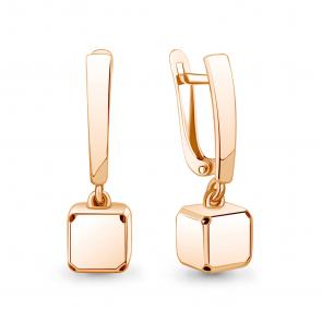 Золотые серьги AQUAMARINE 34758 фото