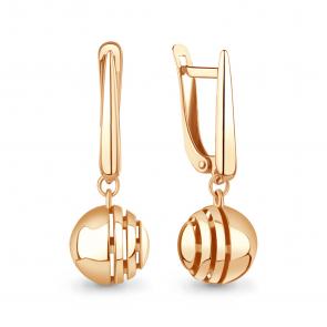 Золотые серьги AQUAMARINE 34760 фото