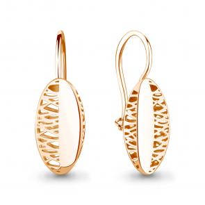 Золотые серьги AQUAMARINE 34817 фото