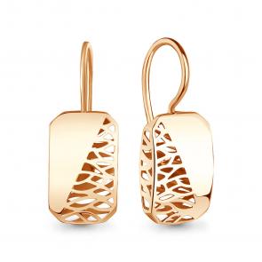 Золотые серьги AQUAMARINE 34819 фото