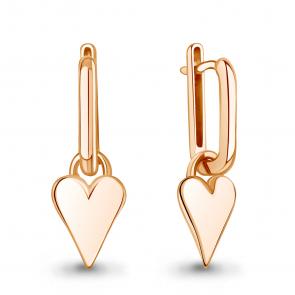 Золотые серьги-трансформеры AQUAMARINE 34825 фото