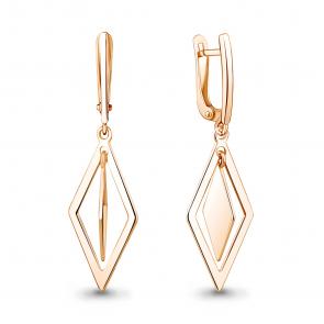 Золотые серьги AQUAMARINE 34849 фото