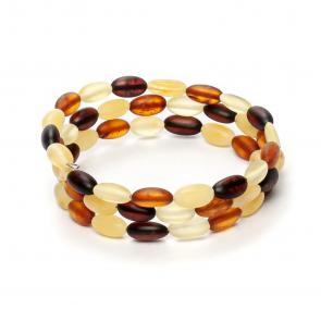 Браслет Сливка на металлической струне ИП Шавкунов ИН из янтаря 3501220454 фото