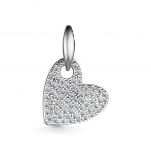 Подвеска из белого золота АЛЬКОР с бриллиантом 35103-200 фото