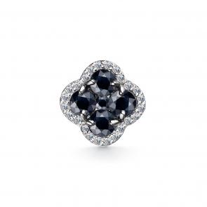 Подвеска из белого золота АЛЬКОР с бриллиантом и сапфиром 35275-202 фото