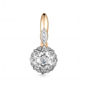 Золотая подвеска АЛЬКОР с бриллиантом 35700-100 фото