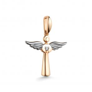 Золотая подвеска АЛЬКОР с бриллиантом 36019-100 фото