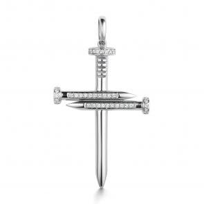 Подвеска из белого золота АЛЬКОР с бриллиантом 36023-200 фото