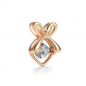 Золотая подвеска АЛЬКОР с танцующим бриллиантом 36050-100 фото