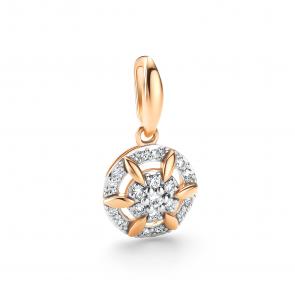 Золотая подвеска АЛЬКОР с бриллиантом 36202-100 фото