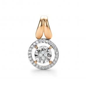 Золотая подвеска АЛЬКОР с бриллиантом 36204-100 фото