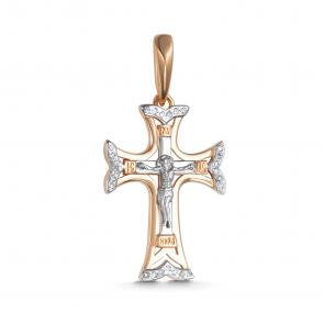 Золотая подвеска АЛЬКОР с бриллиантом 36384-100 фото