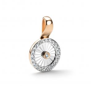 Золотая подвеска АЛЬКОР с бриллиантом 36528-100 фото