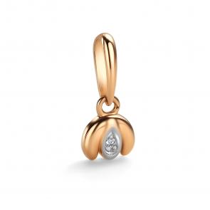 Золотая подвеска АЛЬКОР с бриллиантом 36540-100 фото