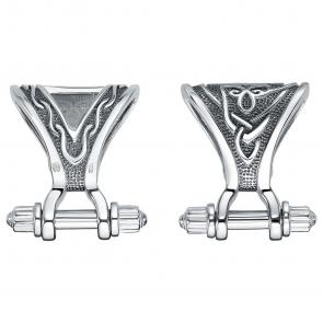 Переходник из черненого серебра для толстой/широкой цепи Высоковы 585 с болтовым замком 37-000001-105000 фото