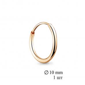 Одиночная серьга из золота AQUAMARINE 37022 фото