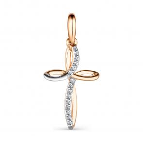 Золотая подвеска АЛЬКОР с бриллиантом 3758-100 фото