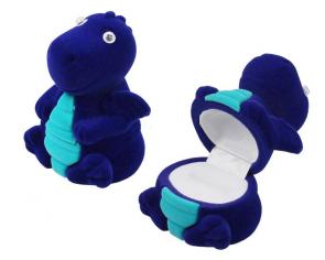 Футляр флокированный Дракоша под кольцо и серьги серия Детская 37701-с фото