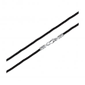 Текстильный шнурок с замком из серебра TALANT 38-72-00Ч0-15777 фото