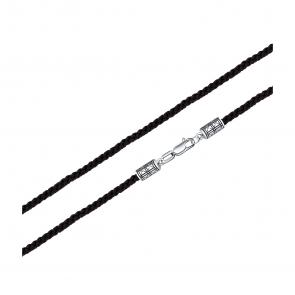 Текстильный шнурок с замком из серебра TALANT 38-76-00Ч0-15776 фото