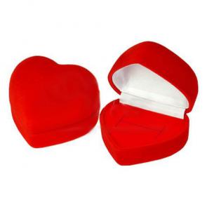 Футляр флокированный Сердечко под кольцо серия Романтика 40701-к фото