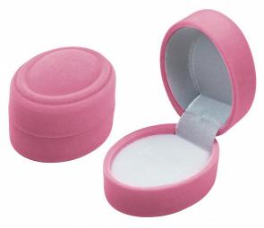 Футляр флокированный овал под кольцо и серьги серия Романтика 41101-руб фото