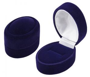 Футляр флокированный овал под кольцо и серьги серия Романтика 41101-с фото