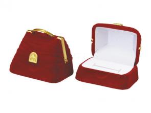 Футляр флокированный Сумочка под кольцо и серьги серия Романтика 42601-к фото